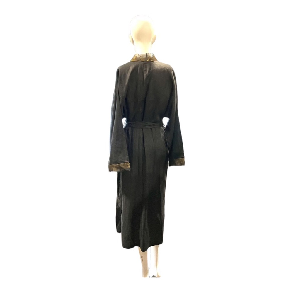 Linen Maxi Robe Sz M - Picture 5 of 9